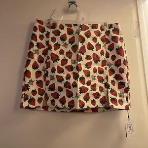 Cider Strawberry Mini Skirt